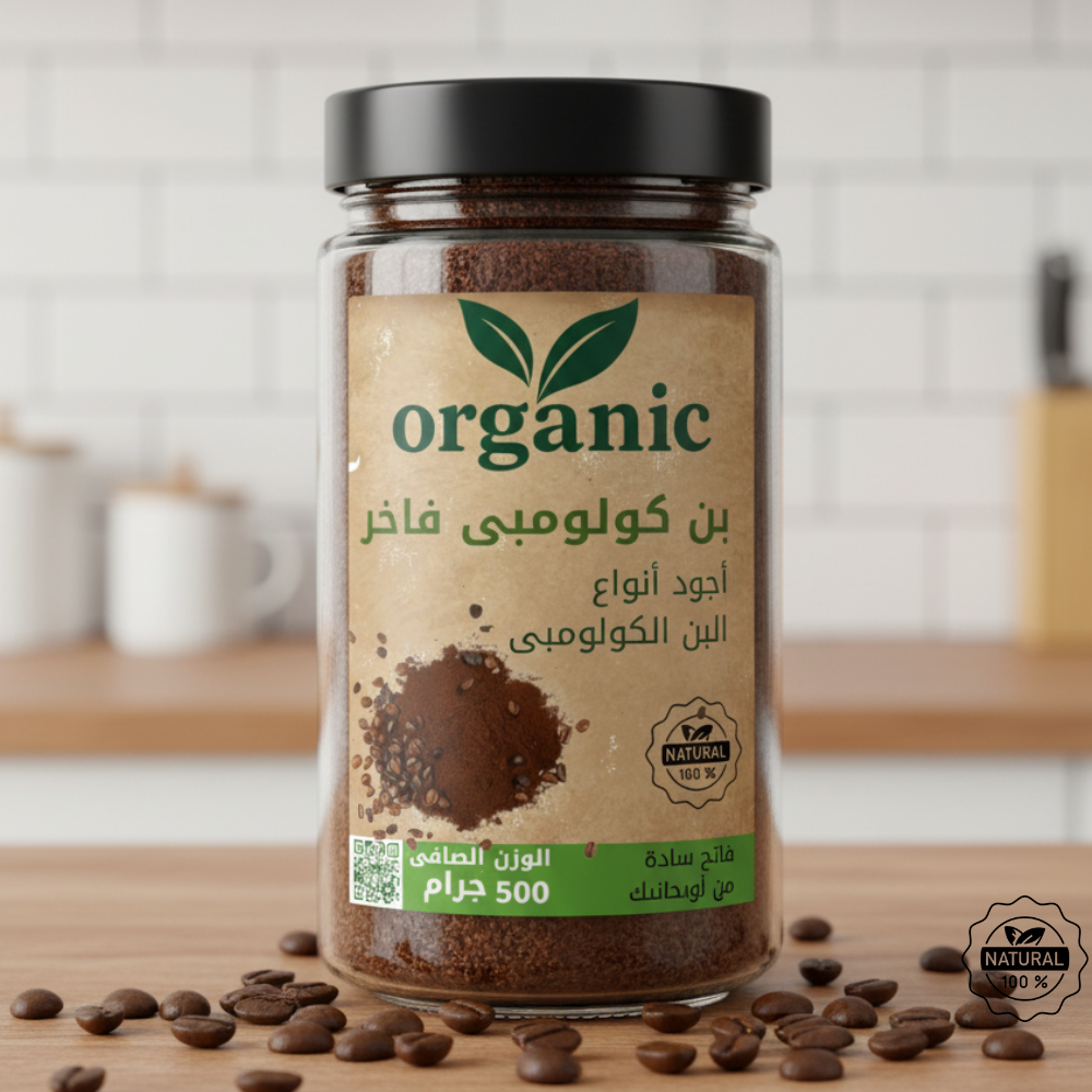 بن كولومبى فاخر من أورجانيك 500 جرام